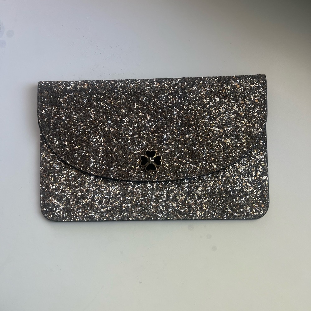 Kate Spade Glittery Black Clutch